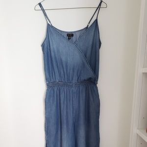 Jessica Simpson Denim Wide Leg Jumpsuit